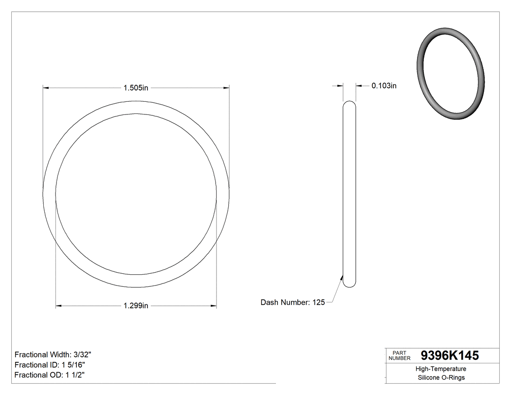 Technical drawing - 9396K145